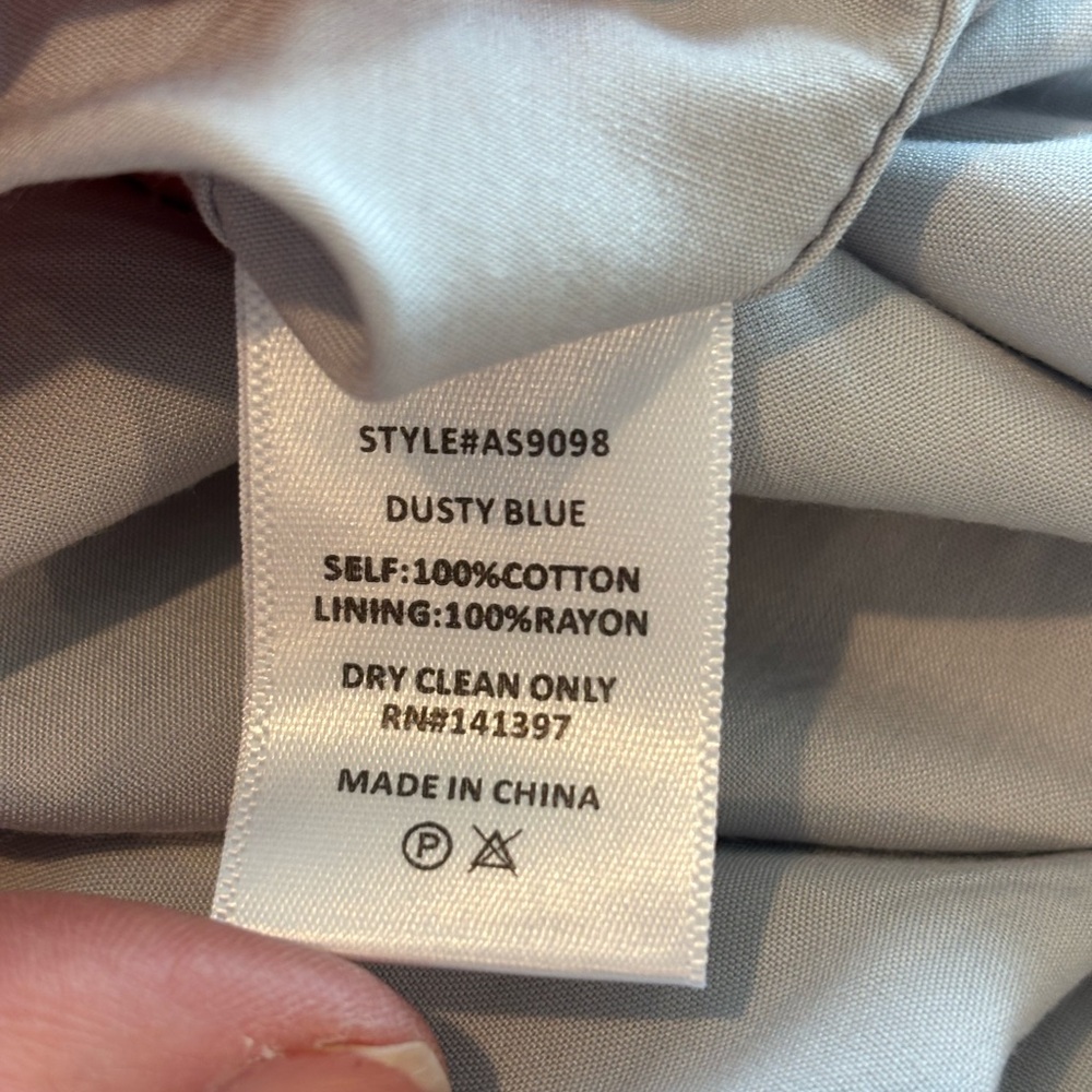 Astr Light Gray/Blue A-Line Skirt - Medium - Picture 5 of 9